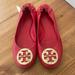 Tory Burch Shoes | Great Used Condition Ted Tory Burch Flats | Color: Red | Size: 8.5