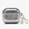 Kate Spade Headphones | Kate Spade Confetti Dot Silver Liquid Glitter Airpods Case (3rd Generation) | Color: Silver | Size: Os