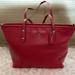 Coach Bags | Coach Tote, Beautiful Soft Red Pebbled Leather, Lightly Used | Color: Red | Size: Os