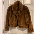 Free People Jackets & Coats | Free People Faux Fur Jacket | Color: Brown | Size: Xs