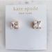 Kate Spade Jewelry | Kate Spade Earrings Crystal Stud Earrings | Color: Gold/White | Size: Os