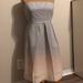 J. Crew Dresses | J. Crew Strapless Ombr Dress (Grey, Pink, Off-White). Size 2. | Color: Gray/White | Size: 2