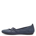 Tamaris Damen Riemchenballerinas, Frauen Flats,Ballet-Flats,Ausgehschuhe,Abendschuhe,Slip-ons,spangenballerinas,Mary-Jane,Pumps,Navy,41 EU