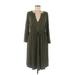 Torrid Casual Dress - Midi: Green Solid Dresses - Women's Size Medium Plus