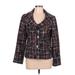 Dialogue Blazer Jacket: Short Black Print Jackets & Outerwear - Women's Size 12