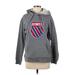 K-Swiss Pullover Hoodie: Gray Marled Tops - Women's Size X-Small