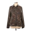 Level 99 Denim Jacket: Below Hip Brown Print Jackets & Outerwear - Women's Size Large