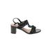 Dream Pairs Heels: Black Print Shoes - Women's Size 9 - Open Toe