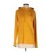 Cactus Man Ricky Singh Pullover Hoodie: Gold Solid Tops - Women's Size Small