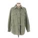 Zara Jacket: Mid-Length Green Print Jackets & Outerwear - Women's Size Medium