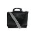 Anna Paola Leather Satchel: Black Print Bags
