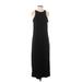 Lou & Grey Casual Dress - Midi: Black Solid Dresses - Women's Size Small