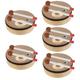 BESTonZON 5 Sets Children Playing Drums Musical Toys Early Learning Musical Toy Preschool Music Toy Musical Instruments Children’s Toys Drum Kit Handheld Wooden Drum Hoop