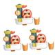 TOYANDONA 3 Sets Bath Toys Bath Toy Lion Bathtub Toy Decorative Bath Toy Bath Toy Bubble Spray Toy Water Bathtub Toy Water Spray Toy Water Fall Bath Toy Child Plastic Cartoon