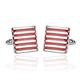 Jewelry Men'S Cufflinks Classic Stripe Cufflink Silver Plated Enamel Men'S French Cufflink Party Gift Man Wedding Suit Cuff Men Jewelry (A)