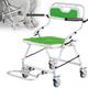 3 In 1 Shower Seats for Elderly Foldable, Shower Wheelchair for Inside Shower with Armrests and Backrest, Upgraded U-shaped Shower Chair Stools for The Elderly (With Eva Pad)