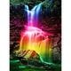 Paint by Numbers for Adult,Rainbow Waterfall DIY Oil Painting Kit for Adults(with Frame)26x30in,Painting by Number Kit Canvas Acrylic Pigment Drawing Arts Craft for Home Decorations Gifts 60x75cm