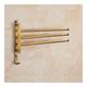 Towel Rack Towel Rack Antique Brass Folding Movable Bath Towel Bars, Bathroom Towel Racks Towel Hanger/Four Bars a needed (Three Bars B)