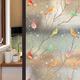 Window Privacy Film Window Privacy Film Stained Glass Window Film Non Adhesive Static Glass Film Bird Pattern Decor Frosted Glass Window Film Window Film Decorative (Size : 45x100 cm)