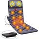 CHDGYK Full Body Massage Mat with Heat-Back Massage Chair Pad rming Bed Vibrating Pad Cushion with 10 Vibrating Motors Relieves Stress or Tension Fm Shoulder Back Full Body Massage