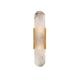 QIByING Postmodern Marble Wall Light Sconce Modern Minimalist LED Strip Lamps G4 Bedroom Bedside Lights Living Room Balcony Corridor Background Wall Decorative Lighting (Color : Gold)