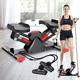 Mini Stepper Stair Stepper Exercise Equipment with Resistance Bands,LCD Monitor,Exercise Stepping Machine, Portable Mini Stair Stepper for Home,Stair