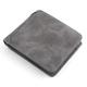 HJGTTTBN Mens Wallet Men Wallet Leather Credit Card Holder Coin Purse Brand Wallet Frosted Short Wallets Men Wallet (Color : Dark Grey)