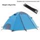 AQQWWER Tents Lightweight Tent Outdoor Camping Hiking Tents With Carry Bag Double Layer Backpack Compact Tent (Color : Fiberglass blue)