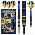 RED DRAGON Luke Humphries TX4 Avenger World Champion Edition Premium Tungsten 24G Steeltip Darts Set with Flights and Shafts (Stems)