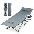 Atacama Folding Camp Bed, Ultralight Camping Bed, Ideal for Outdoor Adventures and Carp Lounger, Comfortable, Portable Camp Bed, XXL Camping Bed