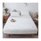 OBONG Home Fitted Bottom Sheet Luxury 100% Long Staple Cotton 27cm Extra deep Fitted Bed Sheets Quality Bedsheets Bed Linen Twin Single Double full (Color : Ivory white, Size : 180x200cm)