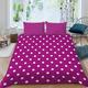 Latwerio 3D King Duvet Cover Set, Purple Polka Dots King Duvet Cover Soft Microfiber Bedding Set Purple Polka Dots Quilt Cover 230x220 cm with 2 Pillowcases 50x75 cm ##4488