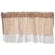 DIPISO Curtain, Sheer Valance Curtain,Window curtains,Cafe Curtain Valance for Kitchen, Rural Style Short Curtain for Small Window Home Decoration, Rod Pocket Half Curtain (Size : W x H 140 x 150cm)