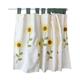 Curtain, Sheer Valance Curtain,Window curtains,Kitchen Cafe Curtain Handmade Embroidery Sunflower Short Curtain with Tab Top Country Style Cotton Small Window Treatment Panel ( Color : Beige , Size :