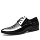 HJGTTTBN Leather Shoes Men Classic Shoes for Men Black Formal Shoes Men Patent Leather Shoes Wedding Party Dress Shoes Men (Size : 7)