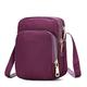 HJGTTTBN Shoulder bags women Ladies Bag Crossbody Zipper Mobile Phone Shoulder Bag Ladies Ladies Multifunctional Bags Wrist Straps Wallets Ladies (Color : Purple)