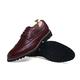 AQQWWER Mens Dress Shoes Men Dress Shoes Large Size Man Business Casual Leather Shoes Bullock Mens Shoes lace-up Carved Male Formal Shoes (Color : Wine red Formal Shoe, Size : 7)