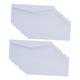 NUOBESTY 100 Pcs White Open Envelope Cards Letter Storage Envelopes Cheque Postcard Envelopes Office File Cash Envelopes Office Supply Money Envelope Office Envelope Thick Paper to Open