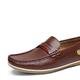 AQQWWER Mens Dress Shoes Mens Loafers Shoes Slip-On Male Sneakers Casual Leather Driving Classic Boat Shoe Brand Design Flats Loafers for Men (Color : Brown, Size : 8.5 US)