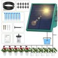 Solar Irrigation System 2024 Latest Drip Irrigation System, Automatic Watering System Garden with 300 Watering Modes for Garden, Balcony Plants, Greenhouse, Outdoor Pot Plants