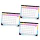 NUOBESTY 3 Pcs 2022 Dyed Calendar Calendars 2021 Desk Calendar Flip Calendar 2022 Wall Calendar Office Calendar 2022 English Edition Calendar English Calendar Double Offset Paper Desktop