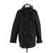 Levi's Coat: Mid-Length Black Print Jackets & Outerwear - Women's Size Medium