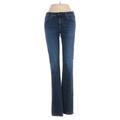 Adriano Goldschmied Jeans - Mid/Reg Rise Boot Cut Denim: Blue Bottoms - Women's Size 24 - Sandwash