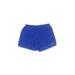 Asics Athletic Shorts: Blue Solid Activewear - Women's Size Medium
