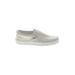 Vans Sneakers: Slip-on Platform Casual White Solid Shoes - Women's Size 6 - Almond Toe