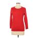 J.Crew Wool Sweater: Red Color Block Sweaters & Sweatshirts - Women's Size Medium