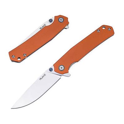 Ruike P801 Folding Knife (Silver/Orange) RK-P801-J