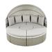 Patio Round All-Weather Sectional Sofa Set Versatile Weave Sunbed