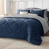 King Size Comforter Set, 7 Pieces King Bed in a Bag, Bed Sets with Comforters, Sheets, Pillowcases & Shams, King Bedding Set