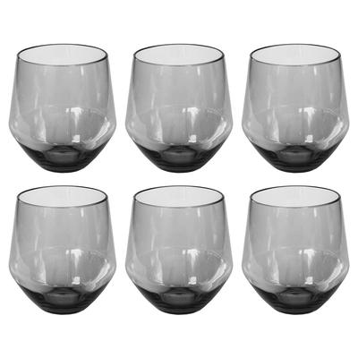 Angle Stemless, Blue, 18 oz, Set of 6